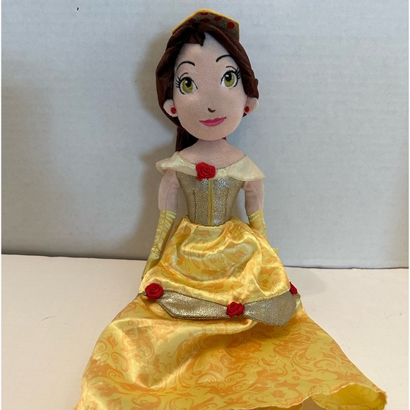 Disney Princess Belle Soft Stuffed Doll 20 inch Beauty and the Beast Toy 2015 - Picture 1 of 5